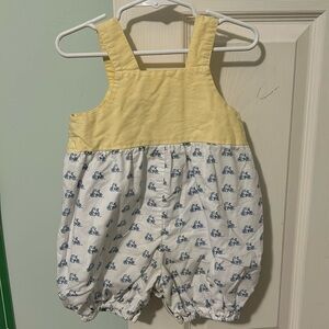 Boy romper with bicycles